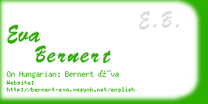 eva bernert business card